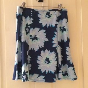 Express flower print skirt.